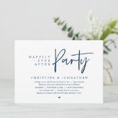 Invitation Elopement mariage, Heureusement Jamais Après La Fê (Debout devant)