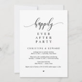 Invitation Elopement mariage, Heureusement Jamais Après La Fê (Devant)