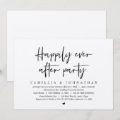 Invitation Elopement mariage, Heureusement Jamais Après La Fê (Devant / Derrière)