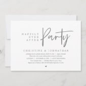 Invitation Elopement mariage, Heureusement Jamais Après La Fê (Devant)
