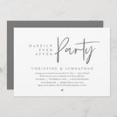 Invitation Elopement mariage, Heureusement Jamais Après La Fê (Devant / Derrière)