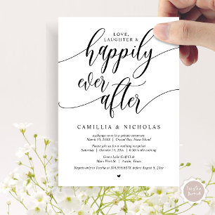 Invitation Elopement mariage, Heureusement Jamais Après La Fê