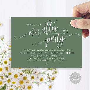 Invitation Elopement mariage, Heureusement Jamais Après La Fê