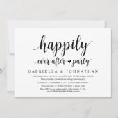 Invitation Elopement mariage, Heureusement Jamais Après La Fê (Devant)