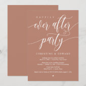 Invitation Elopement mariage, Heureusement Jamais Après La Fê (Devant / Derrière)