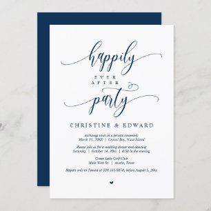 Invitation Elopement mariage, Heureusement Jamais Après La Fê