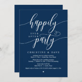 Invitation Elopement mariage, Heureusement Jamais Après La Fê (Devant / Derrière)