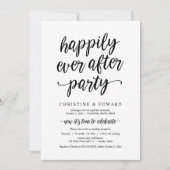 Invitation Elopement mariage, Heureusement Jamais Après La Fê (Devant)