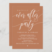 Invitation Elopement mariage, Heureusement Jamais Après La Fê (Devant / Derrière)