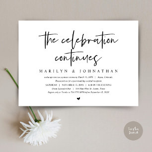 Invitation Elopement mariage, La célébration moderne continue