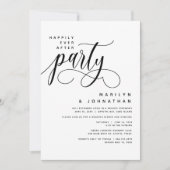 Invitation Elopement Mariage Moderne Heureusement Jamais Aprè (Devant)