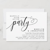 Invitation Elopement Mariage Moderne Heureusement Jamais Aprè (Devant)