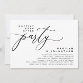 Invitation Elopement Mariage Moderne Heureusement Jamais Aprè (Devant)