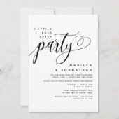 Invitation Elopement Mariage Moderne Heureusement Jamais Aprè (Devant)