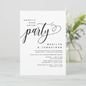 Invitation Elopement Mariage Moderne Heureusement Jamais Aprè (Debout devant)