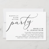 Invitation Elopement Mariage Moderne Heureusement Jamais Aprè (Devant)