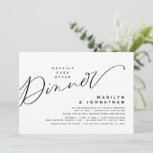 Invitation Elopement Mariage Moderne Heureusement Jamais Aprè (Debout devant)