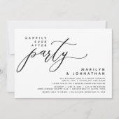 Invitation Elopement Mariage Moderne Heureusement Jamais Aprè (Devant)