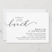 Invitation Elopement Mariage Moderne Heureux Jamais Après Le (Devant)