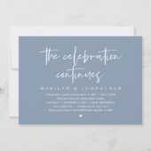 Invitation Elopement Mariage moderne la célébration continue (Devant)