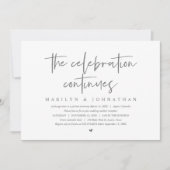 Invitation Elopement Mariage moderne la célébration continue (Devant)