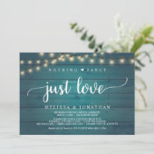 Invitation Elopement mariage, Rien De fantaisie Juste Amour (Debout devant)