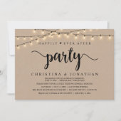 Invitation Elopement Mariage Rustique, Heureusement Jamais Ap (Devant)