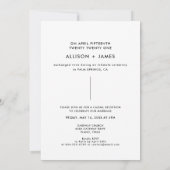 Invitation Elopement Réception Photo Nous Avons Elopé Faire-p (Dos)