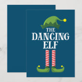 Invitation Élut de danse Groupe de famille apparié Fête de No (Devant / Derrière)