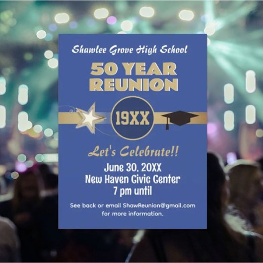 Invitation Em ! Toute année Classe Reunion Carte p