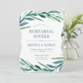 Invitation Emballage Bold Botanicals | Dîner de répétition (Debout devant)