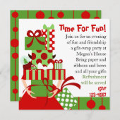 Invitation Emballage de cadeaux impossible (Devant / Derrière)