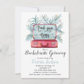 Invitation Emballez vos sacs Bagages Bachelorette Getaway (Devant)