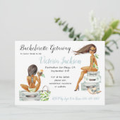 Invitation Emballez vos sacs Bagages Bachelorette Getaway (Debout devant)