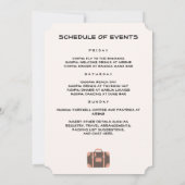 Invitation Emballez vos sacs Bagages Destination Bachelorette (Dos)