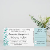 Invitation Embarquement Pass Palm Destination Tropicale Maria (Debout devant)