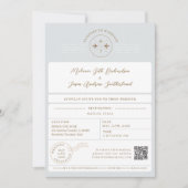 Invitation Embarquement Passeport Billet Destination Mariage (Devant)