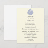 Invitation Emblème (bleu) 4,25x5,5 (Devant / Derrière)