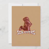 Emblème de jeu militaire | Logo de guerrier héroïq