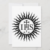 Emblème de la Compagnie de Jésus Monogramme