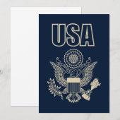 Invitation emblème national des États-Unis (Devant / Derrière)