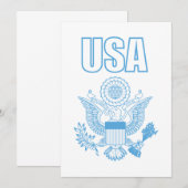Invitation emblème national des États-Unis (Devant / Derrière)