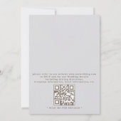 Invitation Embossed Starfish Coastal Formal QR Code Wedding (Dos)