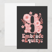 Invitation Embrace Equity - Journée internationale de la femm (Devant / Derrière)