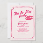 Invitation Embrasse la douche nuptiale au revoir (Devant)