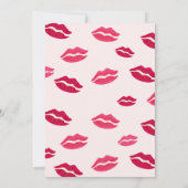 Invitation Embrasse la douche nuptiale au revoir (Dos)