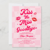Invitation Embrasse la Fête des mariées Miss Adieu (Devant)