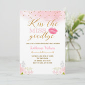 Invitation Embrasse l'invitation de manquer au revoir (Debout devant)