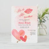 Invitation Embrasse l'invitation Miss Goodbye Bridal Shower (Debout devant)