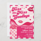 Invitation Embrasse l'itinéraire du week-end Miss Bachelorett (Devant)